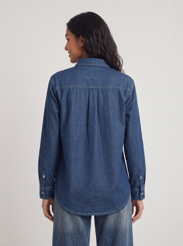 Denim Utility Shirt - Mid Indigo