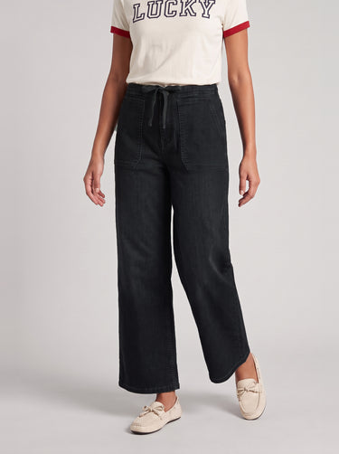 Lounge Mid Rise Pant - Mid Black