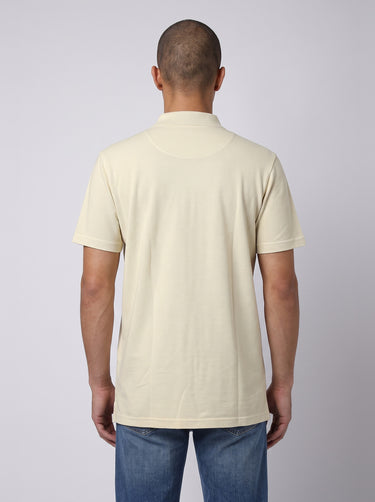 Quarter Zip Polo - Cream