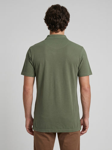 Quarter Zip Polo - Green