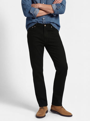 363 Vintage Straight Mid Rise Jeans - Dark Black