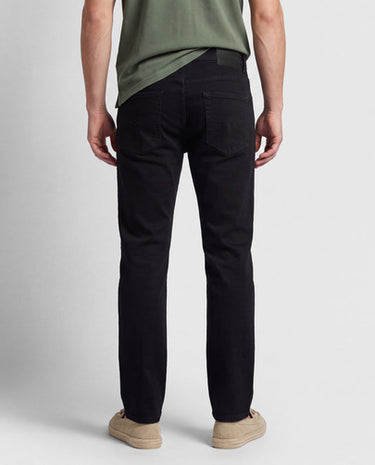 410 Athletic Straight Mid Rise Jeans - Dark Black