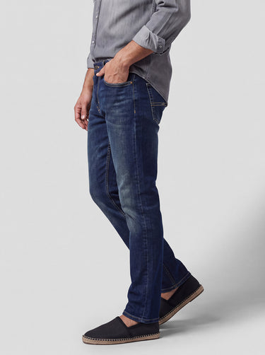 410 Athletic Straight Mid Rise Jeans - Mid Indigo
