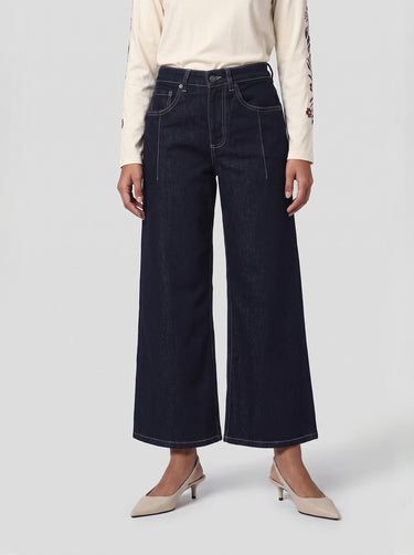 Palazzo High Rise Jeans - Dark Indigo