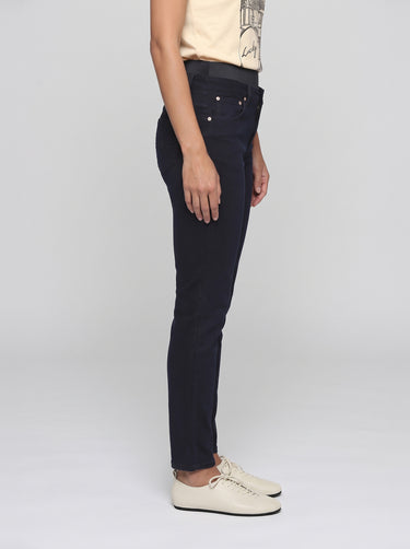 Sweet Straight Mid Rise Jeans - Dark Black