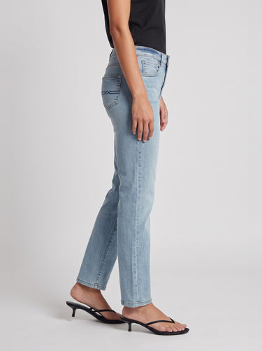 Sweet Straight Mid Rise Jeans - Light Indigo