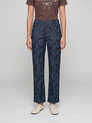 Sweet Straight Mid Rise Jeans - Mid Indigo